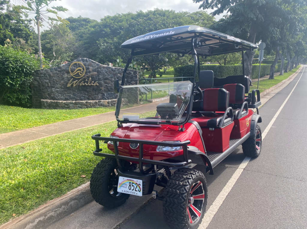 golf cart at wailea